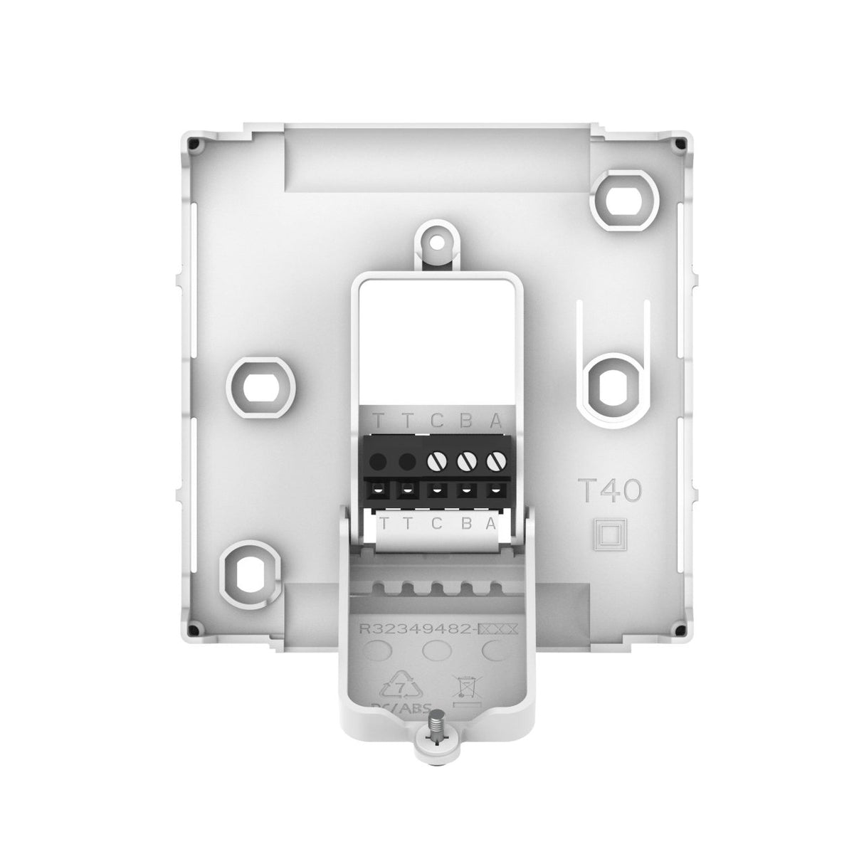Honeywell Home Ruimtethermostaat draadloos Aan/uit DT4R wit YT42WRFT20 kopen? achterkant | CVketel.nl
