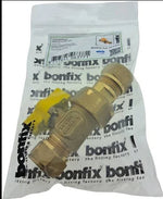 Kogelkraan 15mm knel recht 50805